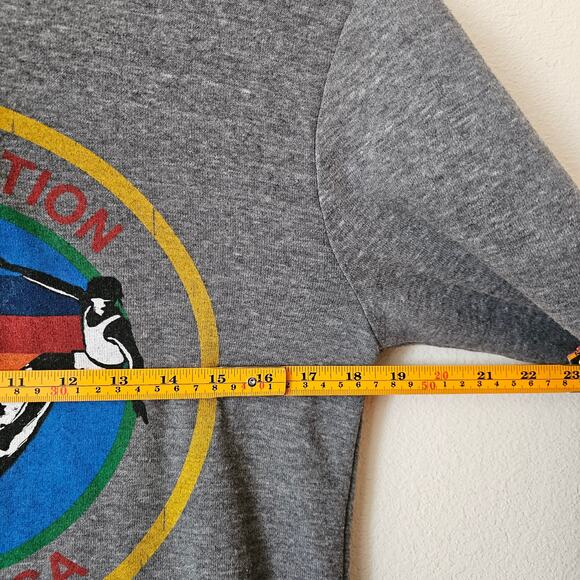 AVIATOR NATION Heather Grey Venice CA Drawstring Rainbow Surf Hoodie Sz M - Picture 14 of 16